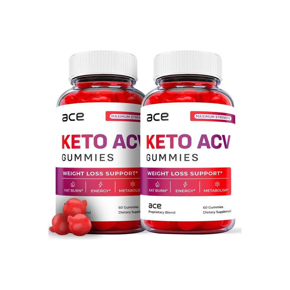 (2 Pack) Ace Keto ACV Gummies - Ace Keto ACV Gummies Advanced, Ace Keto ACV Gummies with Apple Cider Vinegar - Vegan, Non GMO - Advanced Formula Keto Supplement (120 Gummies) - Whlsome - Detox & Cleanse