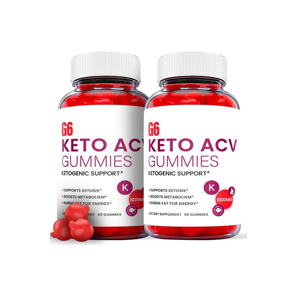 (2 Pack) G6 Keto Gummies - Official Formula, Vegan - G6 Keto ACV Gummies, G6 Keto Gummies, Pro Fast Keto ACV Gummy S G6 ACV with Apple Cider Vinegar, Vitamin B12 (120 Gummies) - Whlsome - Detox & Cleanse