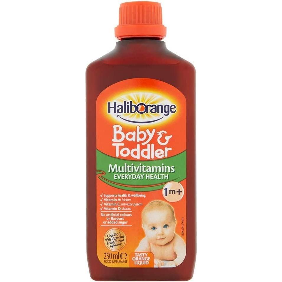 (2 Pack) - Haliborange - Baby and Toddler Liquid | 250ml | 2 Pack Bundle - Whlsome - Baby Formula