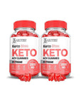 (2 Pack) Keto Bites Keto ACV Gummies Extreme Formula 2000MG Vegan Non GMO with Pomegranate Juice Beet Root B12 120 Gummys - Whlsome - Detox & Cleanse