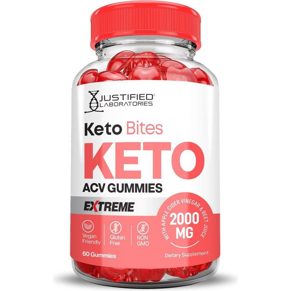 (2 Pack) Keto Bites Keto ACV Gummies Extreme Formula 2000MG Vegan Non GMO with Pomegranate Juice Beet Root B12 120 Gummys - Whlsome - Detox & Cleanse