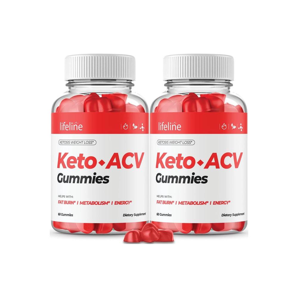 (2 Pack) Lifeline Keto ACV Gummies - Official Formula, Vegan Life Line Keto Plus ACV Gummies Lifeline Keto ATV Gummies Reviews with Apple Cider Vinegar, Vitamin B12, Beet Root (120 Gummies) - Whlsome - Detox & Cleanse