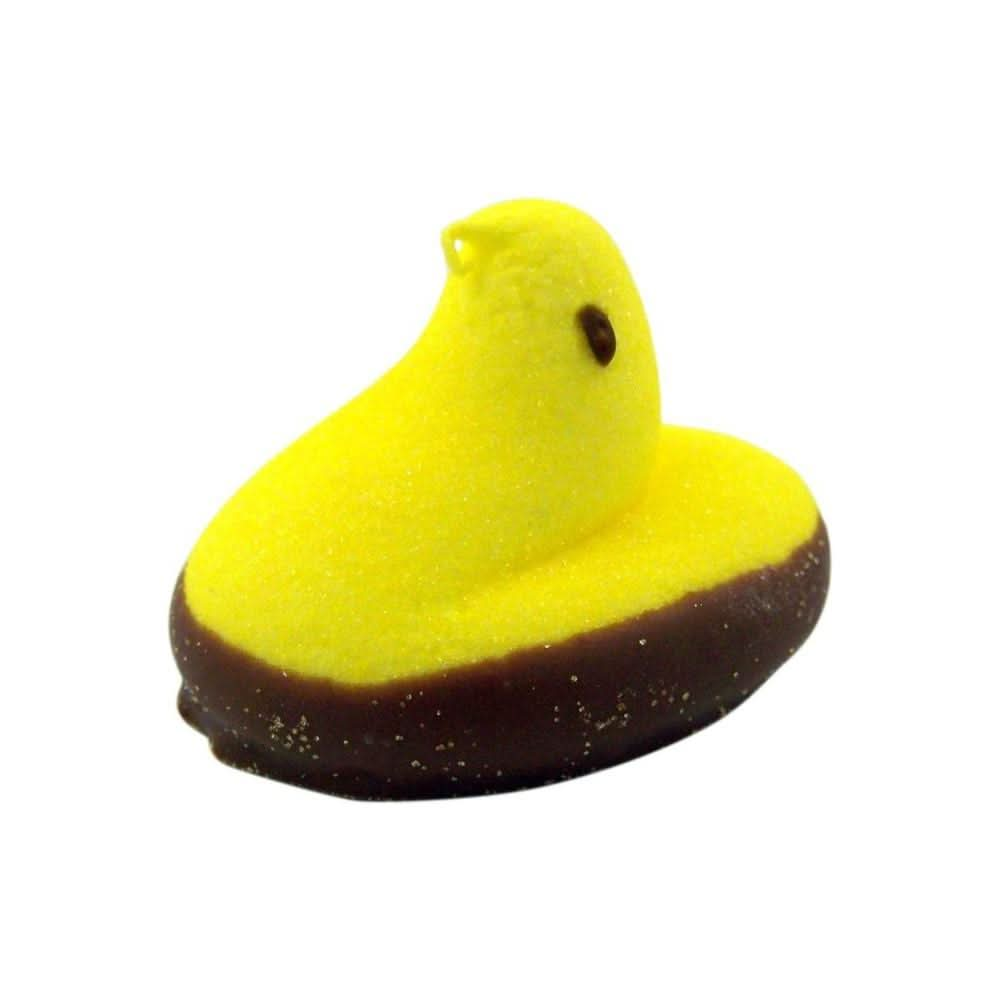 2 Pack Milk Chocolate Dipped Marshmallow Peeps Yellow Chicks 6 Count Total - Whlsome - Candies & Chocolates