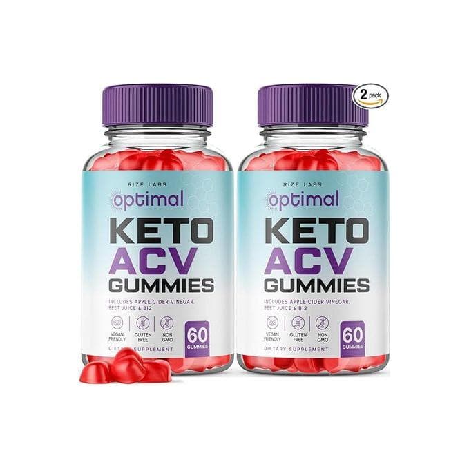 (2 Pack) Optimal Keto Gummies - Optimal Keto ACV Gummies, Keto+ACV Optimal Gummies for Weight Loss with Apple Cider Vinegar Supplement Belly Fat Extra Strength Gomitas Por Peso (120 Gummies) - Whlsome - Detox & Cleanse