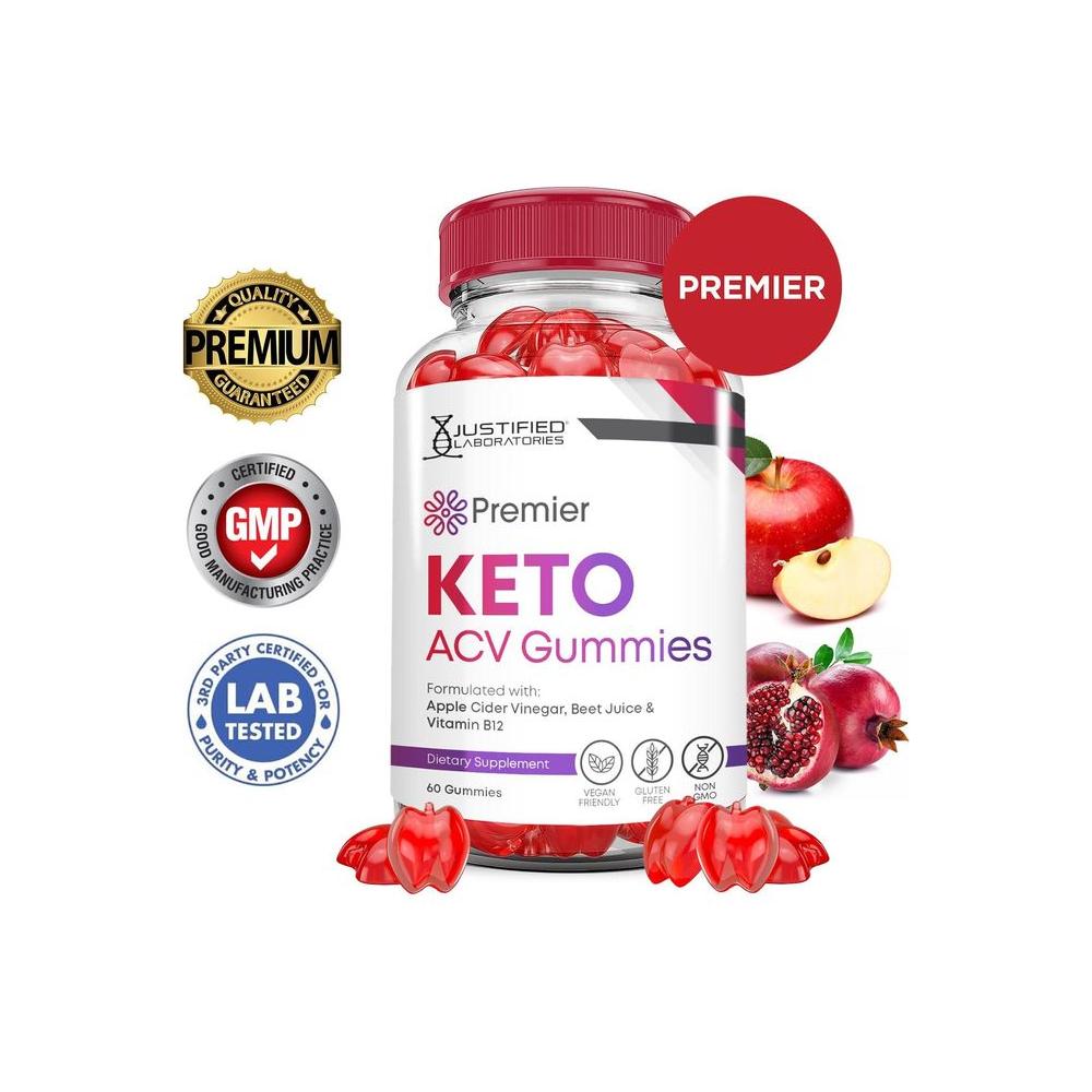 (2 Pack) Premier Keto ACV Gummies Premier Keto Gummies Advanced 1000MG Apple Cider Vinegar Formulated with Pomegranate Beet Juice Powder B12 Vegan Non GMO 120 Gummys - Whlsome - Detox & Cleanse