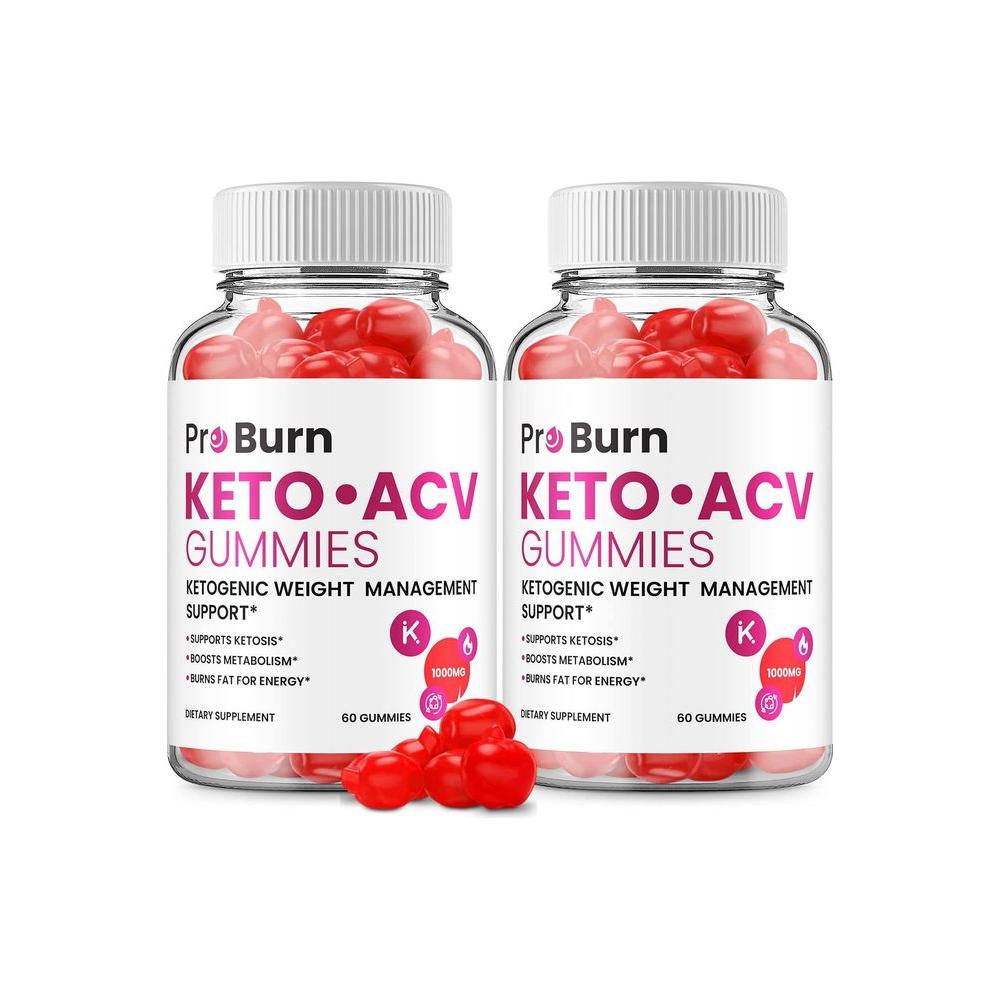 (2 Pack) Pro Burn Keto Plus ACV Gummies Pro Burn ACV Advanced Keto Formula Plus Apple Cider Vinegar Keto Gummies Dietary Supplement B12 Beet Root Juice (120 Gummies) - Whlsome - Detox & Cleanse