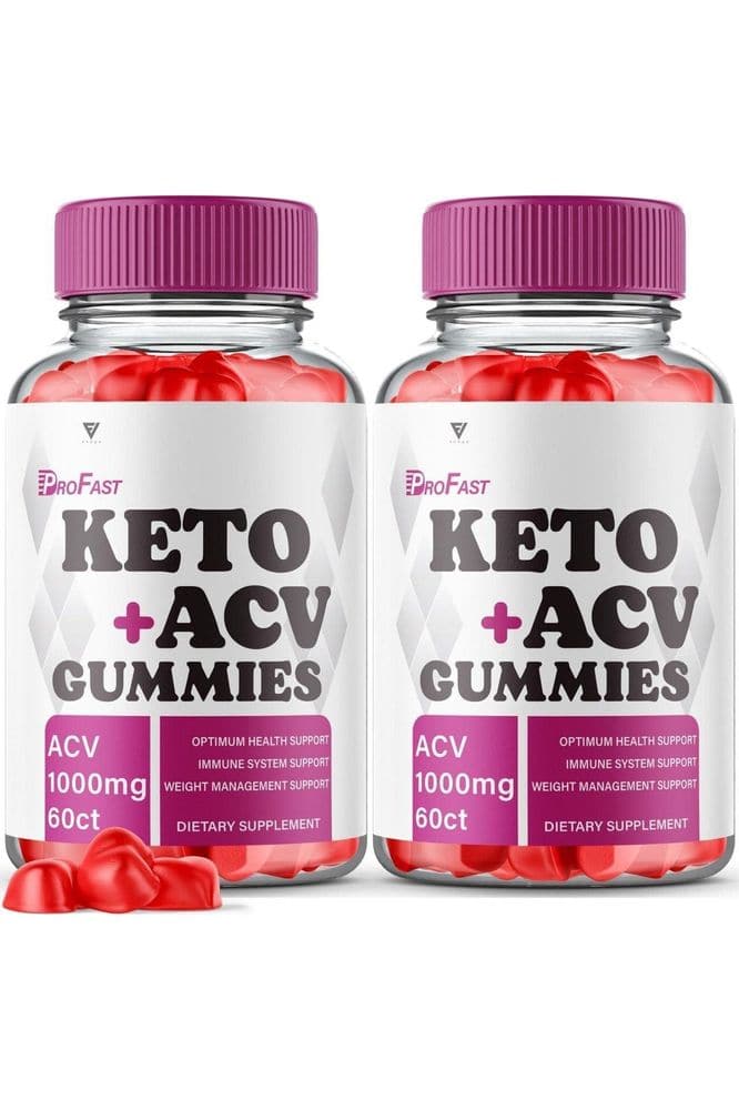 (2 Pack) Profast Keto, Profast Keto ACV Gummies Pro Fast Keto Gummies Advanced Weight Loss Plus - Profast Keto Apple Cider Vinegar, Pro Fast Keto+ACV Supplement (120 Gummies) - Whlsome - Detox & Cleanse