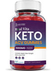 (2 Pack) Real Vita Keto ACV Gummies 1000MG with Pomegranate Juice Beet Root B12 120 Gummys - Whlsome - Detox & Cleanse