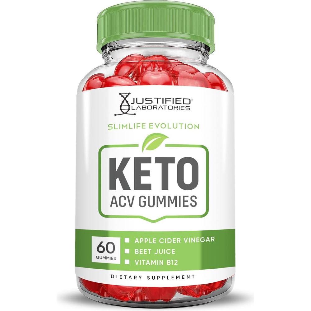 (2 Pack) Slimlife Evolution Keto ACV Gummies Slim Life Evolution Keto Gummies Slimlife Keto Gummy Advanced 1000MG Apple Cider Vinegar Formulated Pomegranate Beet Juice Powder B12 Vegan 120 Gummies - Whlsome - Detox &amp; Cleanse