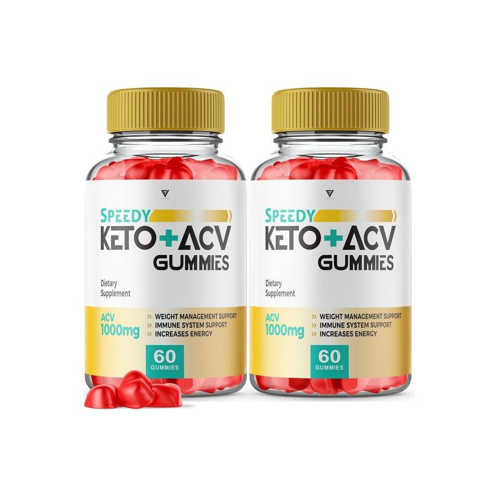 (2 Pack) Speedy Keto ACV Gummies, Speedy Keto ACV Gummies Advanced Weight Loss 750MG - Speedy ACV Plus Keto Rapid Ketosis Ketones Apple Cider Vinegar Supplement (120 Gummies) - Whlsome - Detox &amp; Cleanse