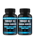 (2 Pack) Tongkat Ali Fadogia Agrestis Nitric Oxide Ashwagandha Supplement for Men with L Arginine Citrulline Fenugreek - Testosterones Booster Turkesterone Pre Workout Blood Flow Pump (120 Capsules) - Whlsome - Nitric Oxide Booster