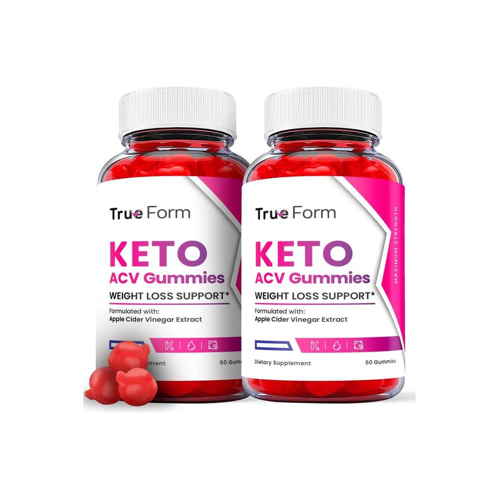 (2 Pack) True Form Keto Gummies - True Form Keto ACV Gummies - True Form Keto Gummies with Apple Cider Vinegar, Vegan, Vitamin B12 Keto Gummies, Trueform Gummies Advanced Formula (120 Gummies) - Whlsome - Detox & Cleanse