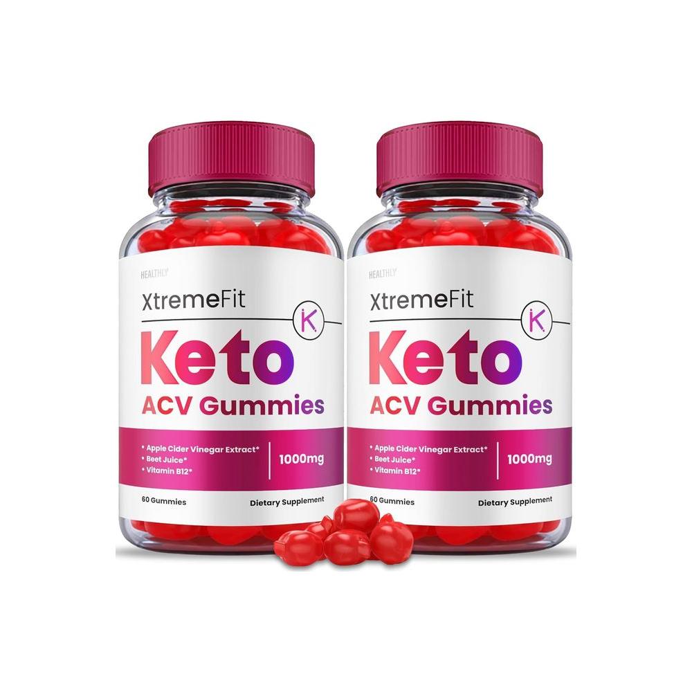 2 Pack Xtreme Fit Keto ACV Gummies - Official Formula - Whlsome - Detox & Cleanse