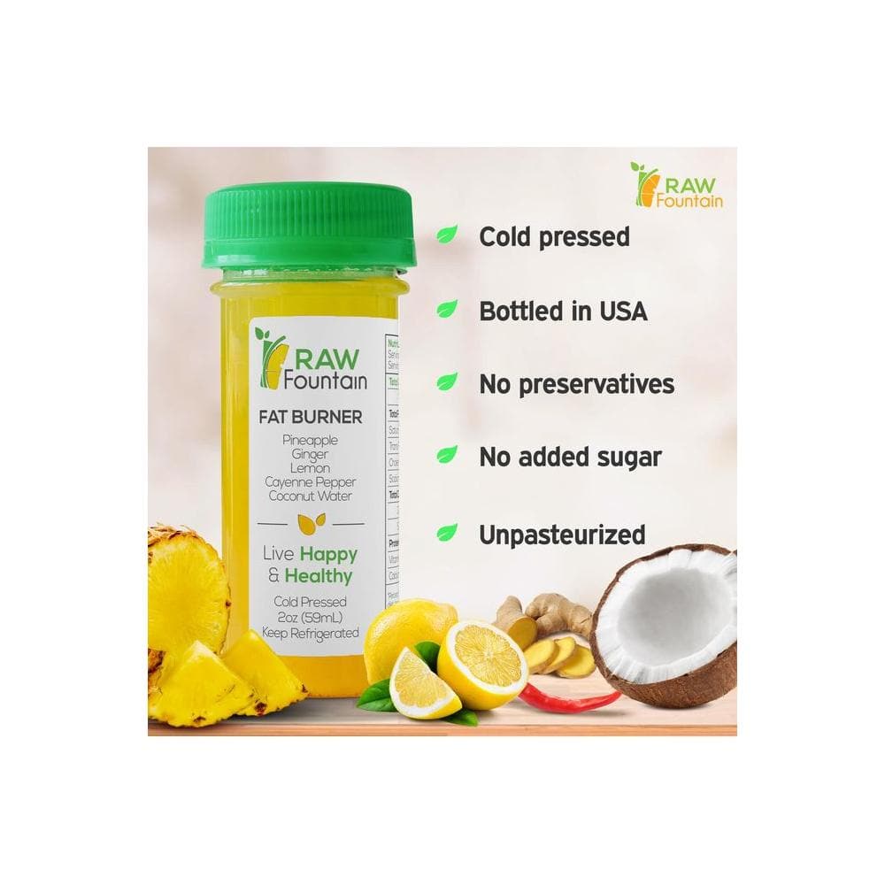 20 Immunity Shots wGinger Lemon Cayenne Pepper Pineapple 2fl Oz Packed wVitamin C Raw Cold Pressed Unpasteurized Boosts Immunity Non GMO All Natural No Artificial Flavor - Whlsome - Fruit Juices