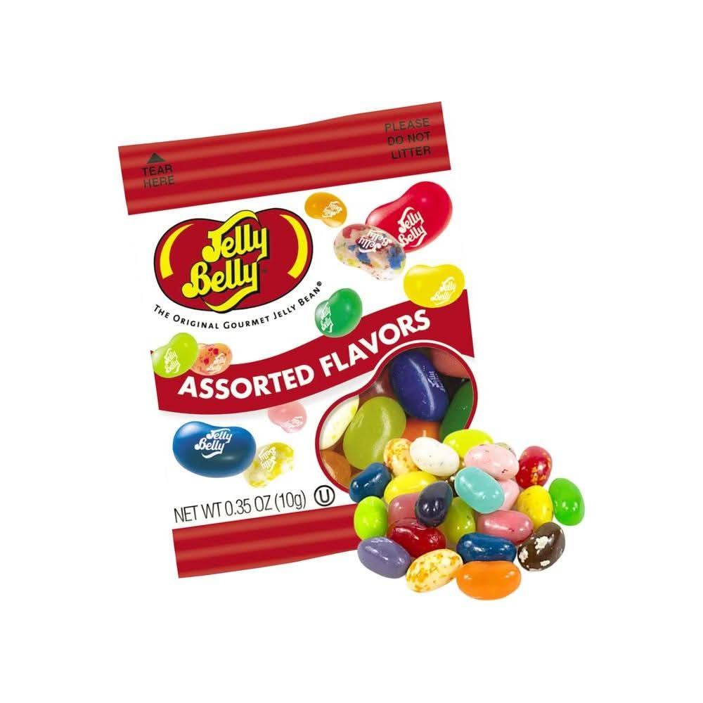 20 Mini Packs of Assorted Flavor Jelly Beans Individually Bagged for Birthday Party Favors Bulk Chewy Candy Pack of 20 - Whlsome - Candies &amp; Chocolates