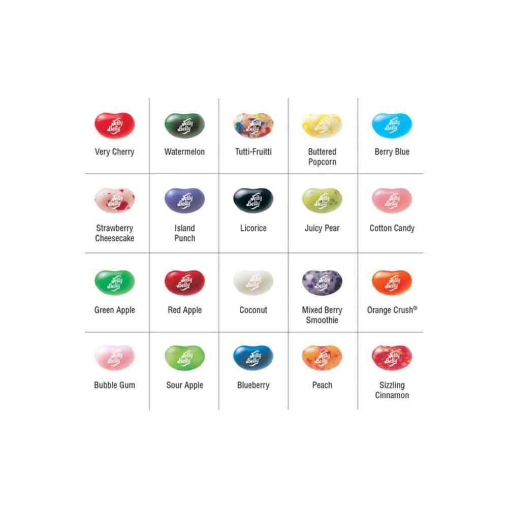 20 Mini Packs of Assorted Flavor Jelly Beans Individually Bagged for Birthday Party Favors Bulk Chewy Candy Pack of 20 - Whlsome - Candies &amp; Chocolates