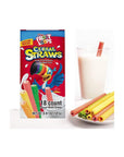 2024 Kelloggs Cereal Straws Froot Loops Edible Breakfast Straw Alternatives for Milk 90s Childhood Nostalgic Treat Cereals for Kids 18 Count - Whlsome - Breakfast Foods