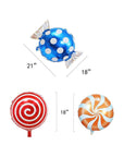 21 pcs 18 Sweet Candy Balloons Round Lollipop Balloon Birthday Wedding Party Balloons - Whlsome - Candies & Chocolates