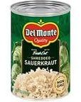 Del Monte Fresh Cut Shredded Sauerkraut 145 oz Can Pack of 12 Bundled With V2U Utensil Set