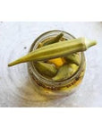 Cajun Chef Pickled Okra 64oz  One Half Gallon Pack of 1  Great in Bloody Marys  Versatile Garnish for Sandwiches Salads Martinis Cheese Boards and More