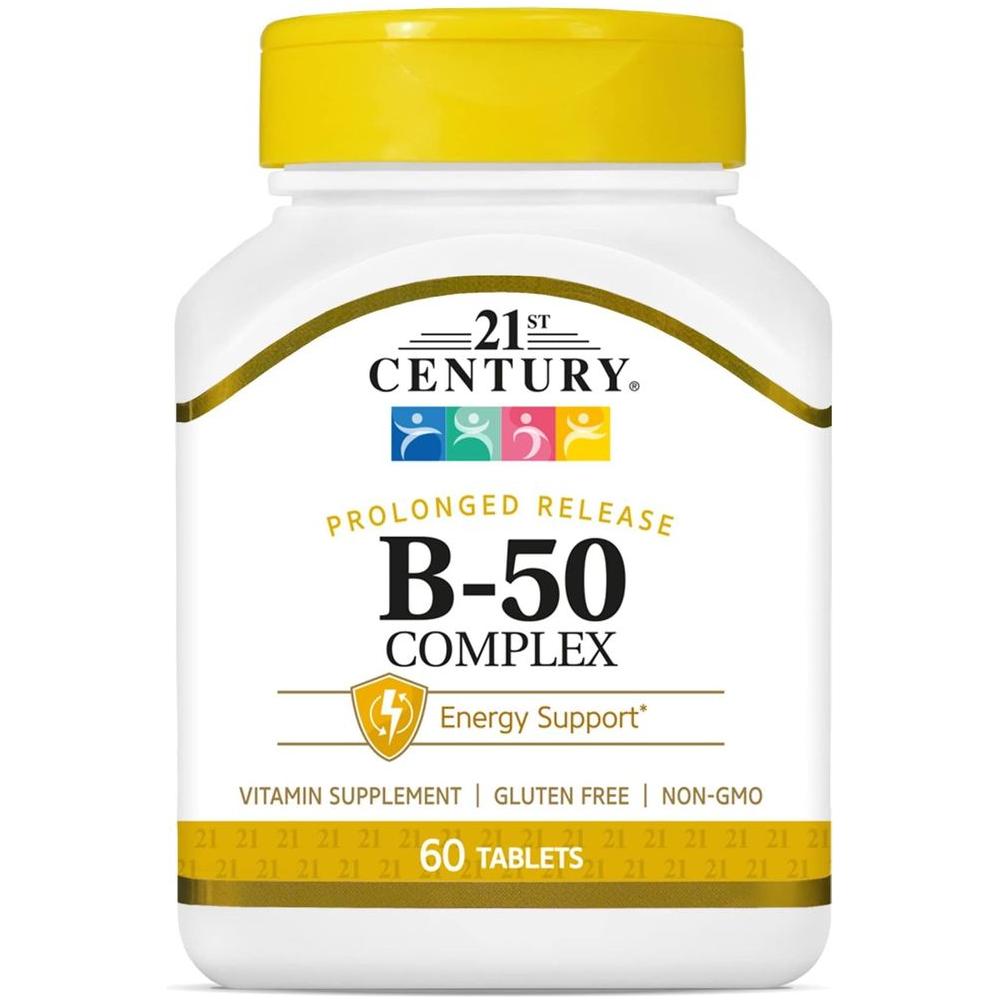 21st Century B 50 Complex Prolonged Release Tablets, 60 Count (Pack of 1) - Whlsome - Vitamins & Supplements