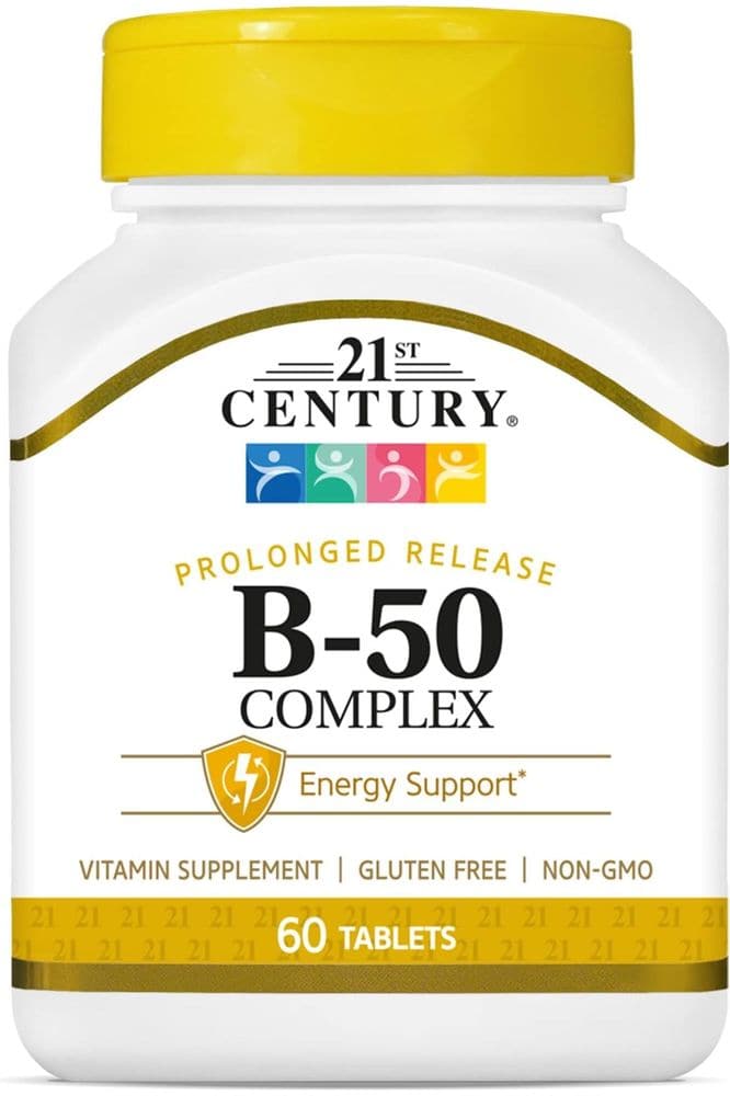 21st Century B 50 Complex Prolonged Release Tablets, 60 Count (Pack of 1) - Whlsome - Vitamins & Supplements