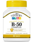 21st Century B 50 Complex Prolonged Release Tablets, 60 Count (Pack of 1) - Whlsome - Vitamins & Supplements