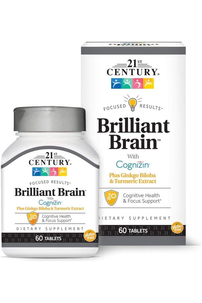 21st Century Brilliant Brain Supplements, 60Count - Whlsome - Vitamins & Supplements