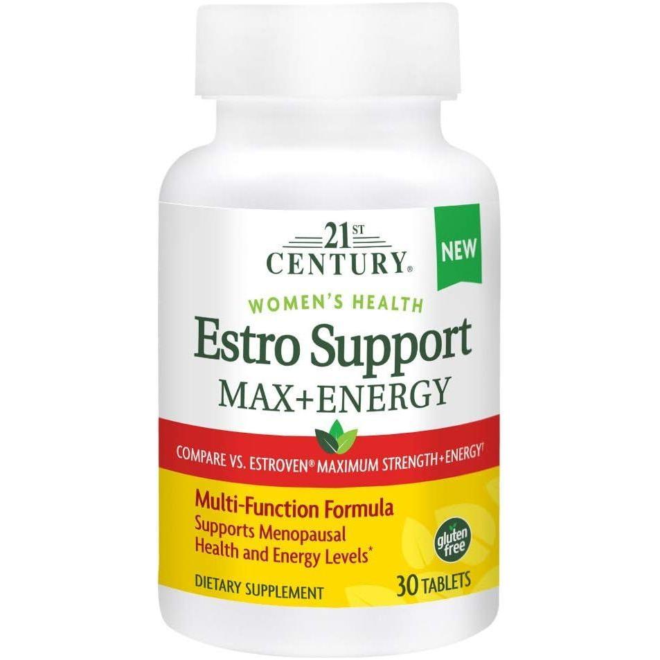 21st Century Estro Support Max + Energy, 30 Count - Whlsome - Vitamins &amp; Supplements