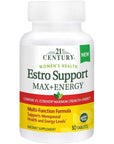 21st Century Estro Support Max + Energy, 30 Count - Whlsome - Vitamins & Supplements