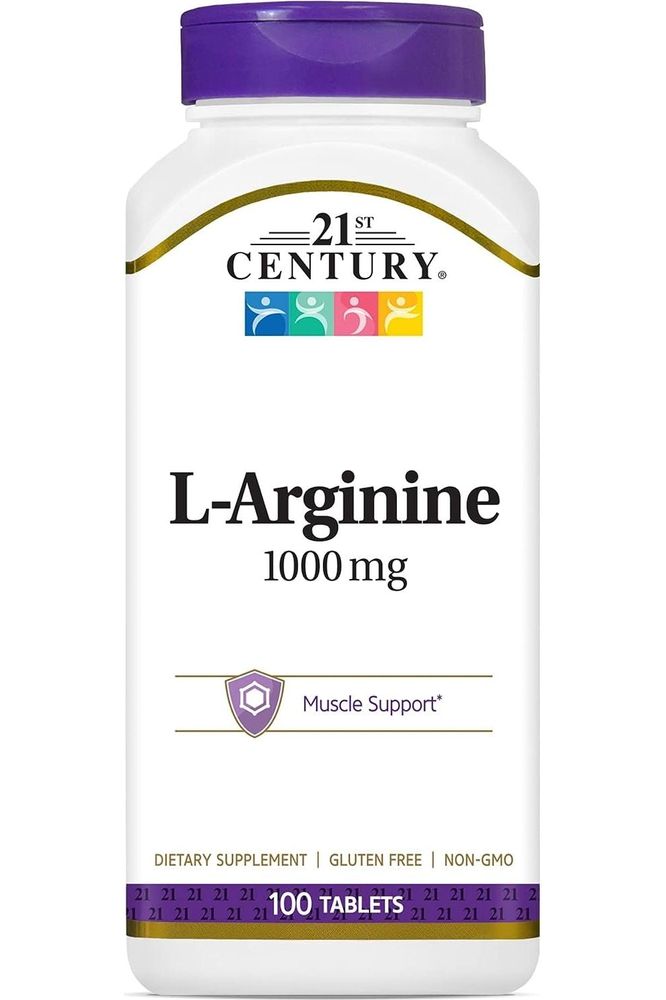 21st Century L - Arginine 1000mg, Maximum Strength 100 ea - Whlsome - L Arginine