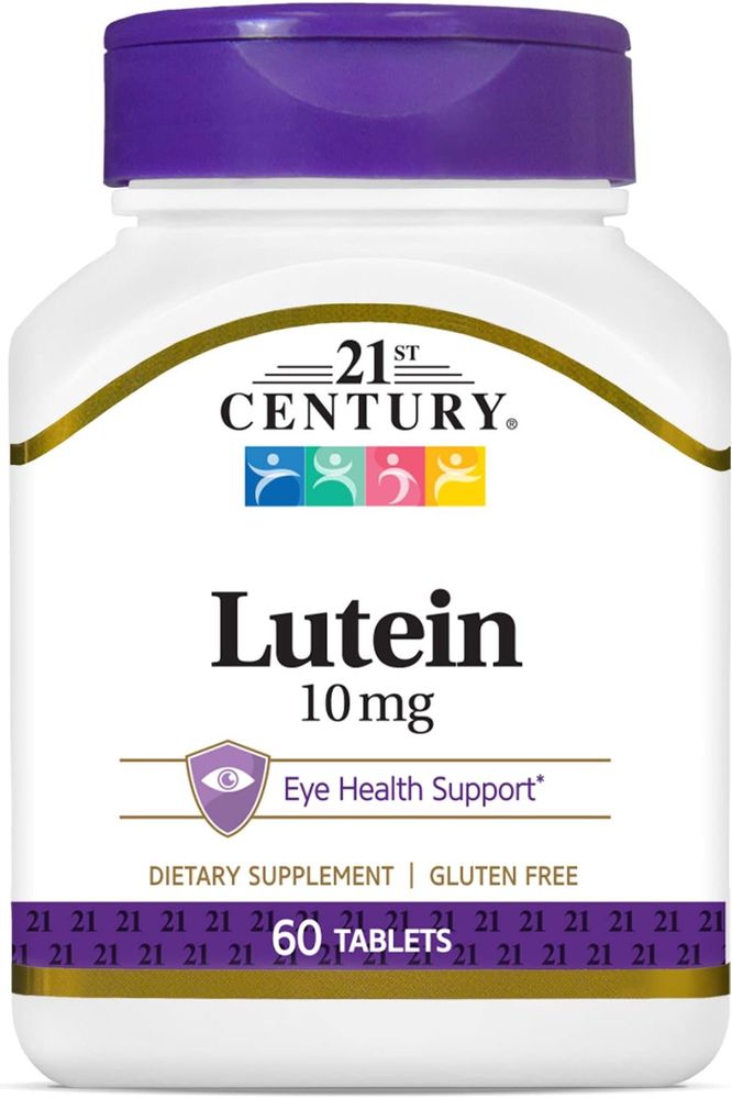 21st Century Lutein 10 mg Tablets, 60 Count - Whlsome - Sports Nutrition