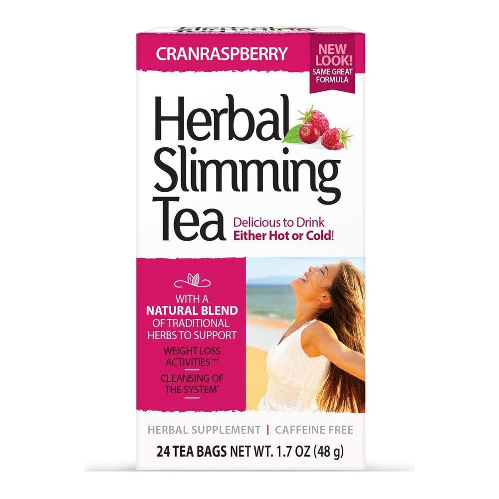 21st Century Slimming Tea Cran Raspberry 24 Count - Whlsome - Tea