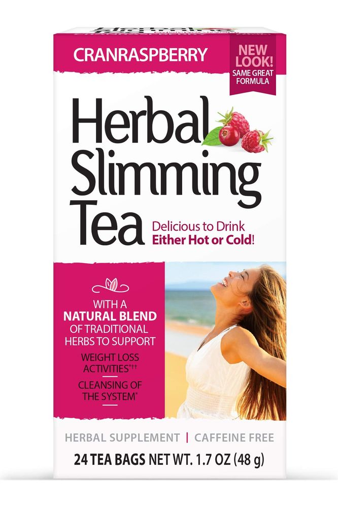 21st Century Slimming Tea Cran Raspberry 24 Count - Whlsome - Tea