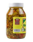 Ziyad Giardiniera Hot Mediterranean Peppers Mix Chicago Great on Sandwiches and Egg Salads Pizza Italian Beef 32 oz