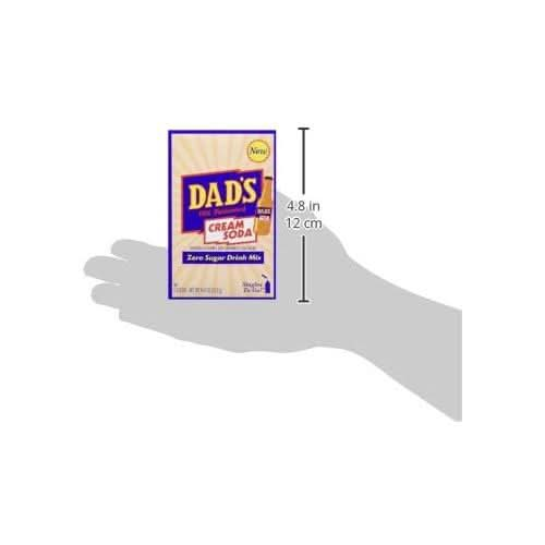 Dads Old Fashioned Cream Soda Singles To Go Sugar Free Powdered Drink Mix  Pack of 33 Boxes with 6 Sticks Per Box  18 Total Packets  Low Calorie