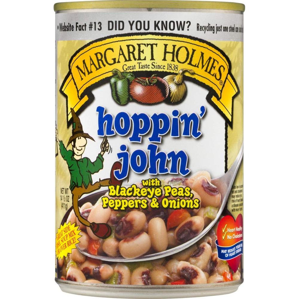 2Margaret Holmes Hoppin Jon With Black Eyed Peas Peppers Onions 2 145 OZ Cans - Whlsome - Canned & Jarred Vegetables