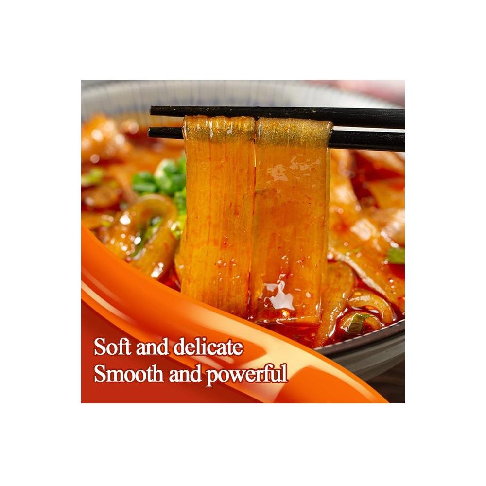 2pcs Hot Pot Wide Noodles Sweet Potato Starch Noodles Glass Wide Noodles For Hot Pot Or Japanese And Korean Dishes Delicious And Strong Careful selection - Whlsome - Noodles