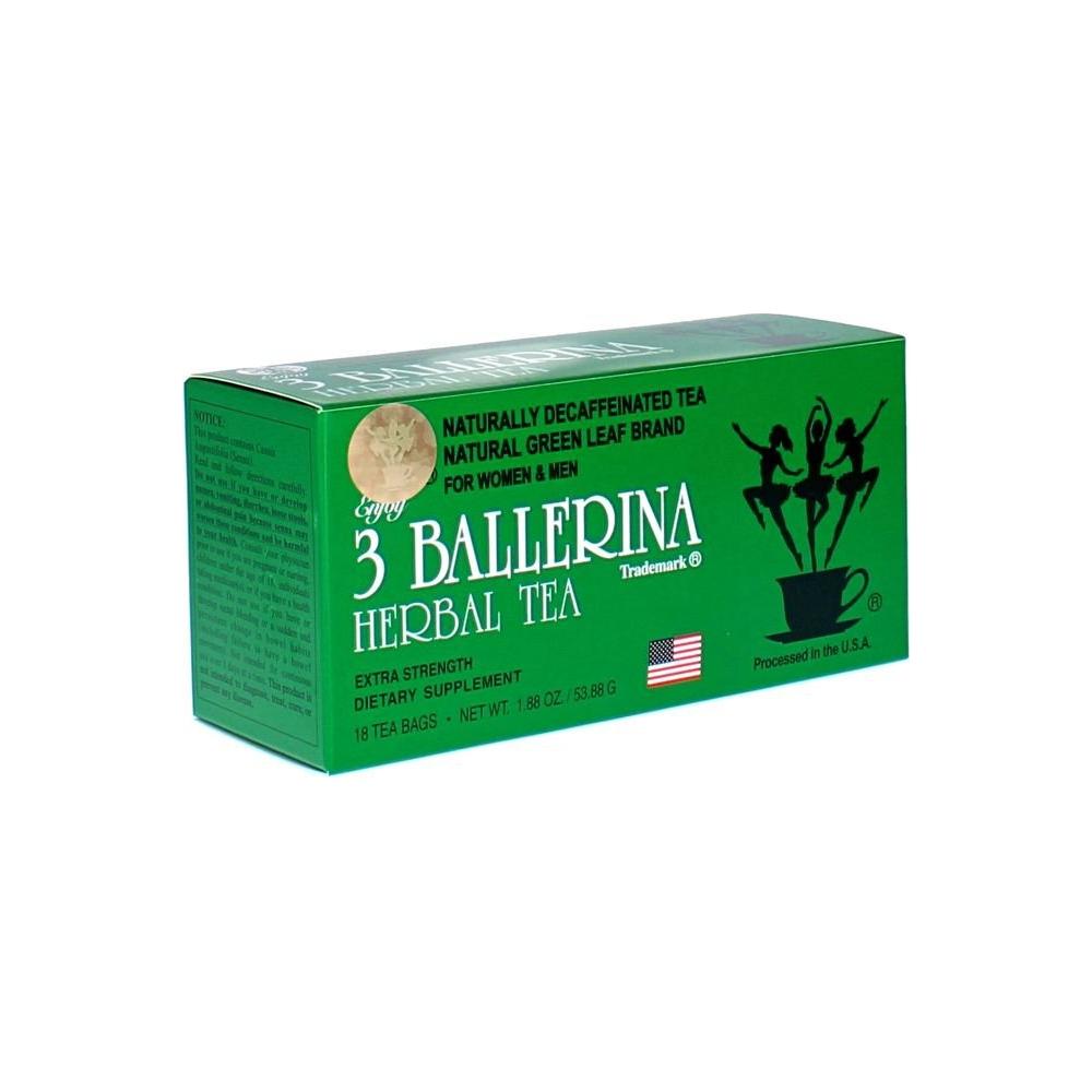 3 Ballerina Diet Tea Extra Strength for Men and Women 6 Boxes x 18 Bags - Whlsome - Tea