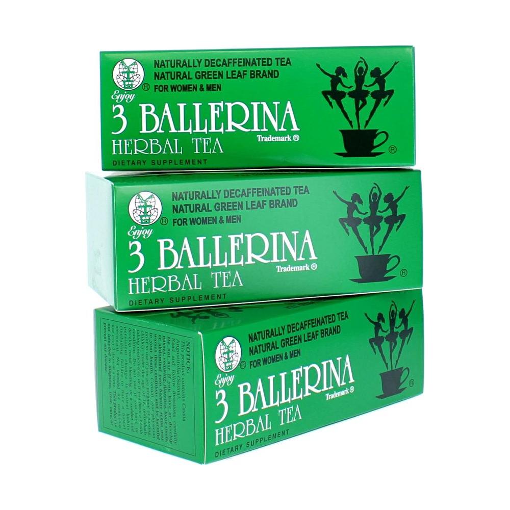 3 BALLERINA TEA DIETERS DRINK EXTRA STRENGTH 188oz 18 Count3 BOXES - Whlsome - TEA