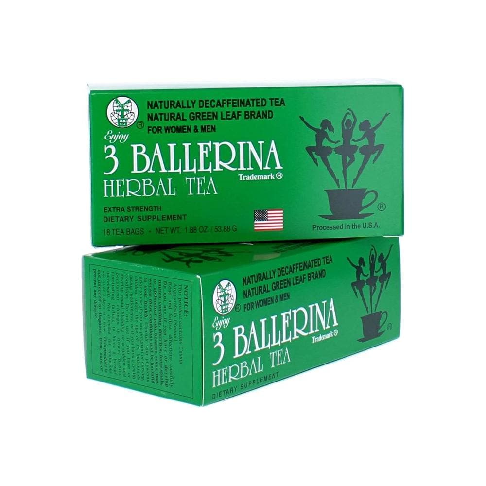 3 Ballerina Tea Drink Extra Strength 18 Count Pack of 2 - Whlsome - Tea