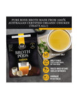 3 Broth Makers 100% Organic Chicken Bone Broth in a Freeze Dried Pod. Makes 8 Mugs of Broth or 67 Oz NO Added Flavours or Preservatives, NO Allergens, NO Sodium. Rich in Collagen Protein. Doesn’t Break Fast, Keto, Low Carb, Paleo, Bariatric Friendly - Whlsome - Soups & Broth