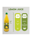 3 Pack 100 Lemon Juice Freshly Squeezed NO Added Water 338oz Not From Concentrate Appx 40 Freshly Squeezed Lemons in Each Bottle Kosher Food Best Select - Whlsome - Fruit Juices