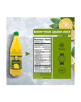 3 Pack 100 Lemon Juice Freshly Squeezed NO Added Water 338oz Not From Concentrate Appx 40 Freshly Squeezed Lemons in Each Bottle Kosher Food Best Select - Whlsome - Fruit Juices