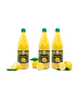 3 Pack 100 Lemon Juice Freshly Squeezed NO Added Water 338oz Not From Concentrate Appx 40 Freshly Squeezed Lemons in Each Bottle Kosher Food Best Select - Whlsome - Fruit Juices