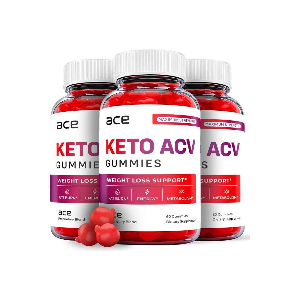 (3 Pack) Ace Keto ACV Gummies - Ace Keto ACV Gummies - Whlsome - Detox & Cleanse