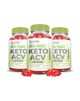 (3 Pack) Bio Fast Keto ACV Gummies - 180 Gummies - Whlsome - Detox & Cleanse