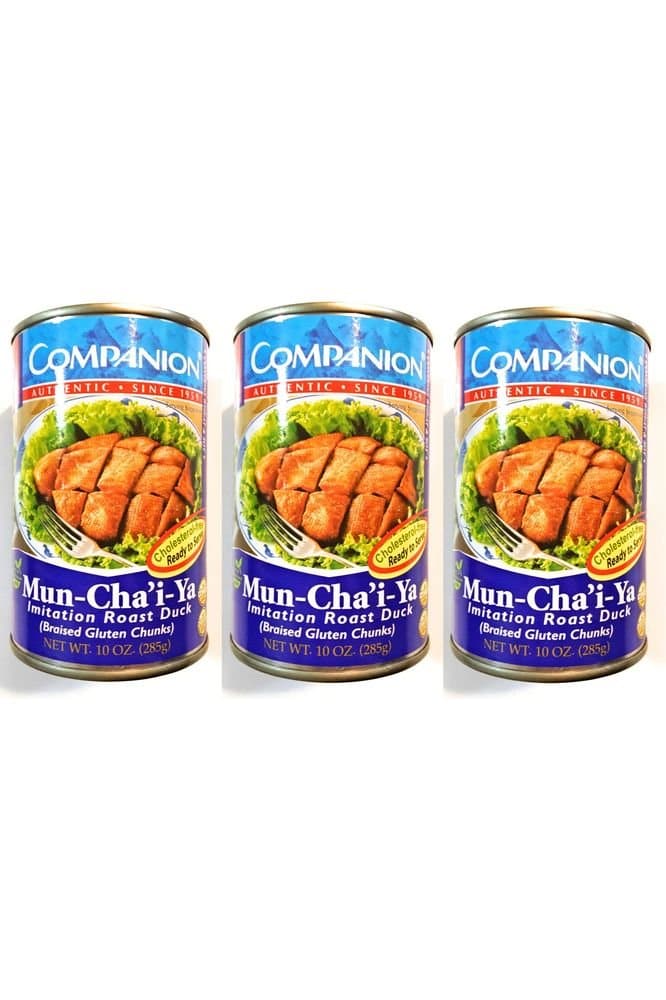 3 PACK Companion MunChaiYa Imitation Roast Duck Braised Gluten Chunks10 Oz EachÜ9( - Whlsome - Grocery (Other)