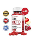 (3 Pack) Go 90 Keto ACV Gummies Extreme Formula 2000MG with Pomegranate Juice Beet Root B12 180 Gummys - Whlsome - Detox & Cleanse