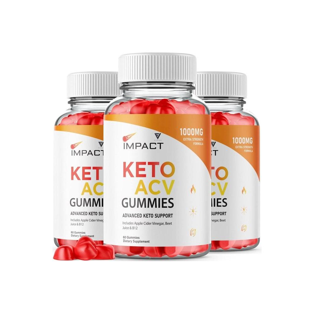 (3 Pack) Impact Oprah Keto Gummies for Weight Loss and Belly Fat Diet Burner - 180 Gummies - Whlsome - Detox & Cleanse